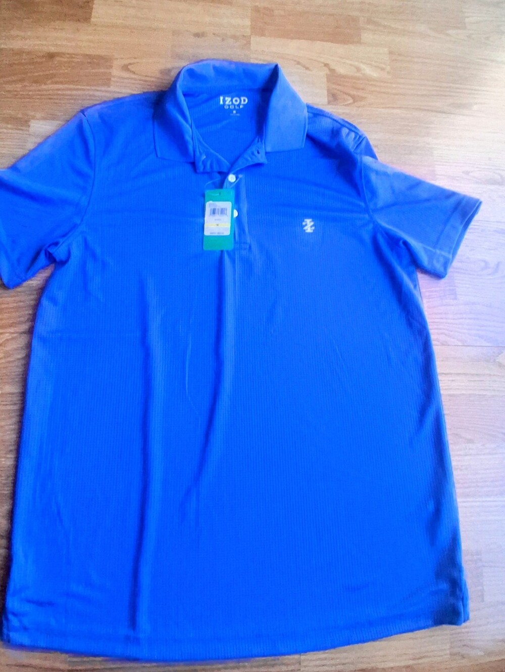 NWT Mens Izod Golf Shirt, Blue, Sz M, MSRP $55